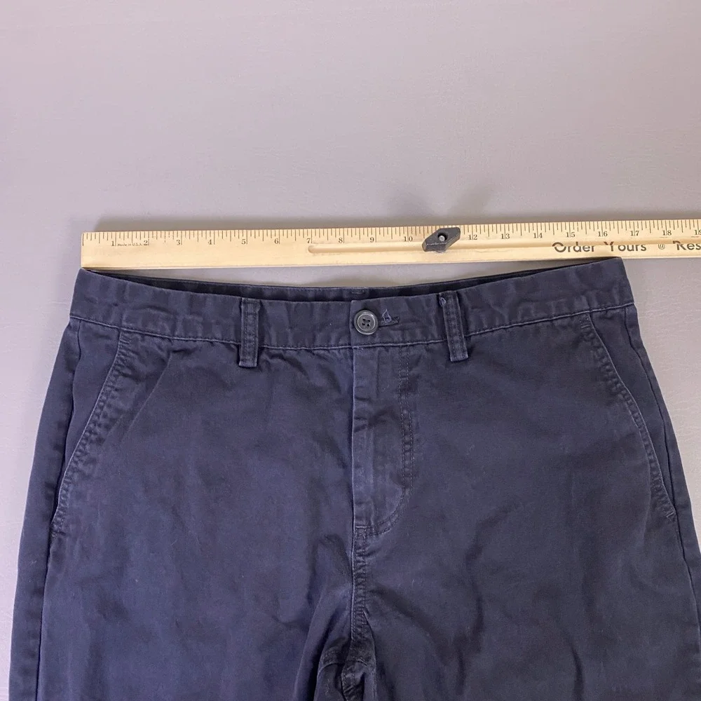 Old Navy Pants Men's Size 34x32 Black Chino‎ Flat Front Straight Leg 100% Cotton